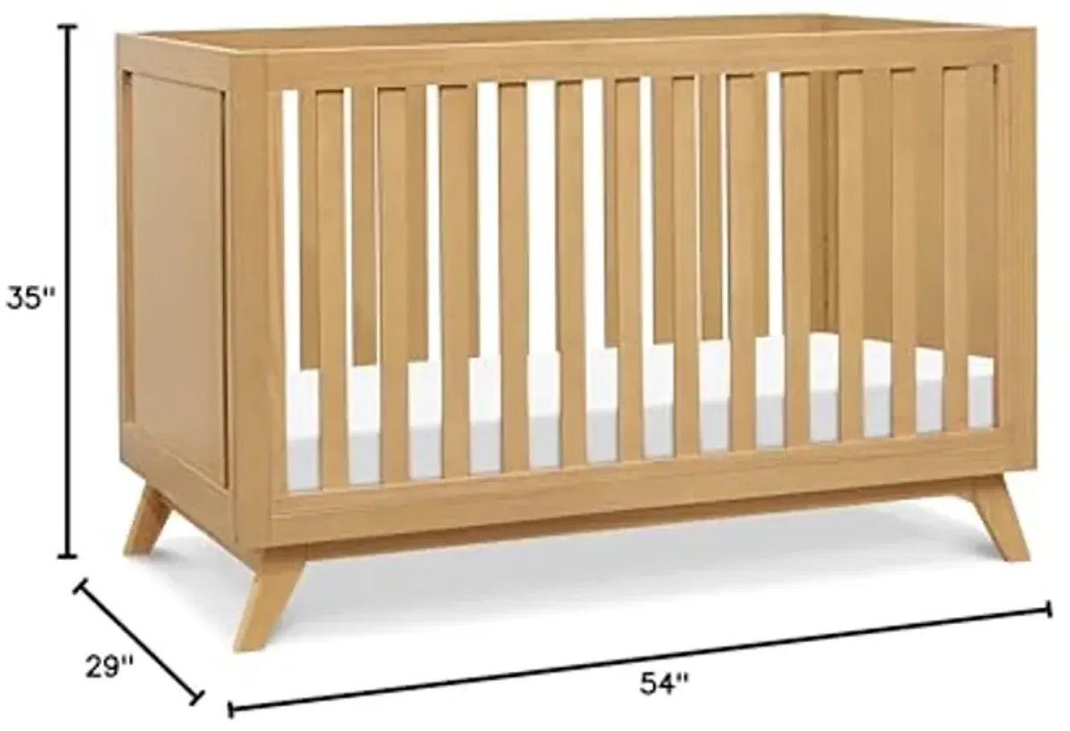 DaVinci Otto 3-in-1 Convertible Crib in Honey, Greenguard Gold Certified