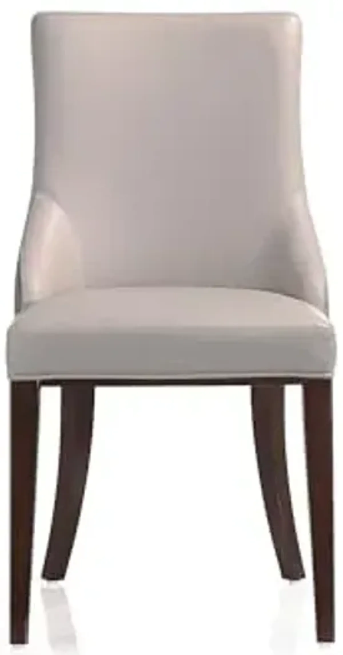 Manhattan Comfort Shubert Modern Velvet & Faux Leather Dining Chair, Dual Upholstery Design on Solid Beech Wood Frame, Accent Furniture for Kitchen or Office, Set of 2, Light Grey