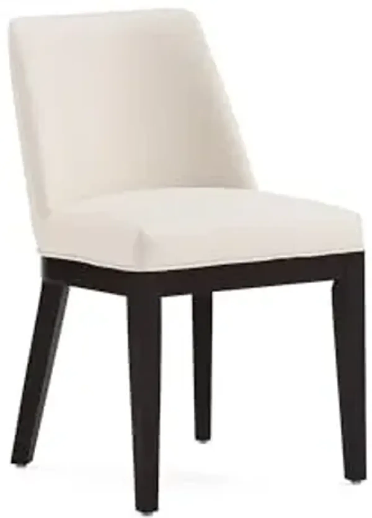 Manhattan Comfort Gansevoort Modern Faux Leather Dining Chair with Solid Beech Wood Frame, Upholstered Accent Furniture for Kitchen Table or Office, Set of 2, Cream