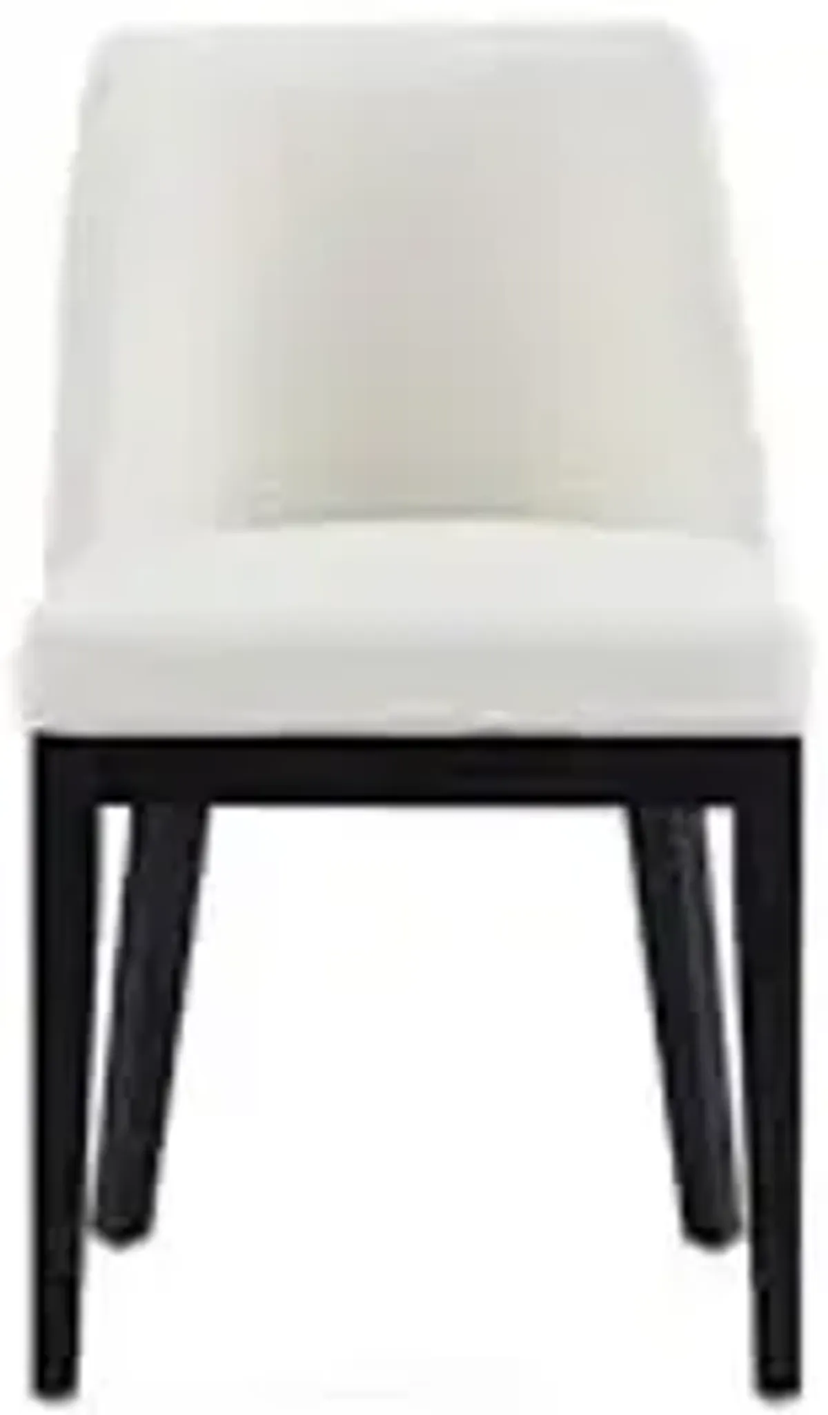 Manhattan Comfort Gansevoort Modern Faux Leather Dining Chair with Solid Beech Wood Frame, Upholstered Accent Furniture for Kitchen Table or Office, Set of 2, Cream