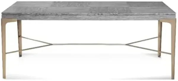 Bassett Mirror Company Nylah Dining Table in Gray Wood