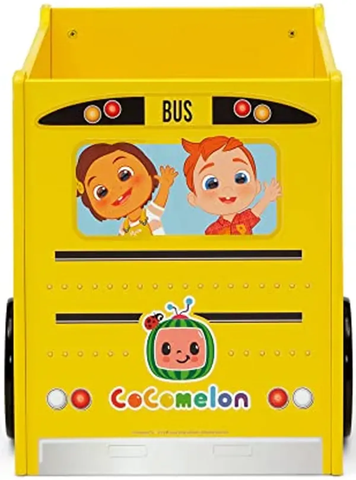 Delta Children CoComelon School Bus Toy Box - Greenguard Gold Certified