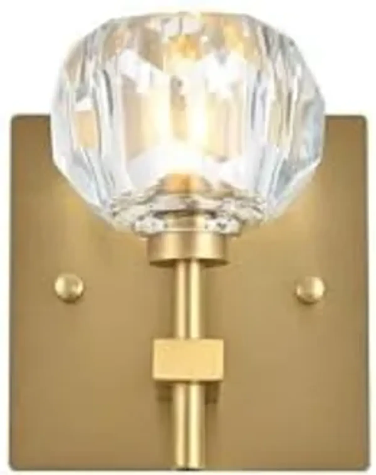 Elegant Lighting Graham 1-Light Modern Crystal Wall Sconce in Gold