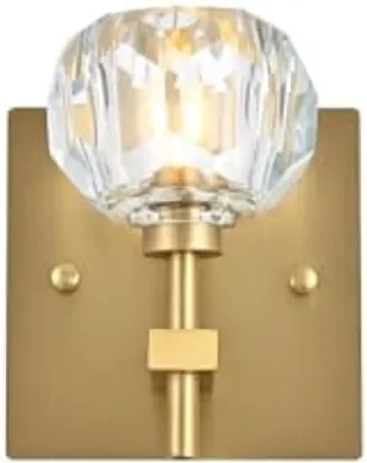 Elegant Lighting Graham 1-Light Modern Crystal Wall Sconce in Gold