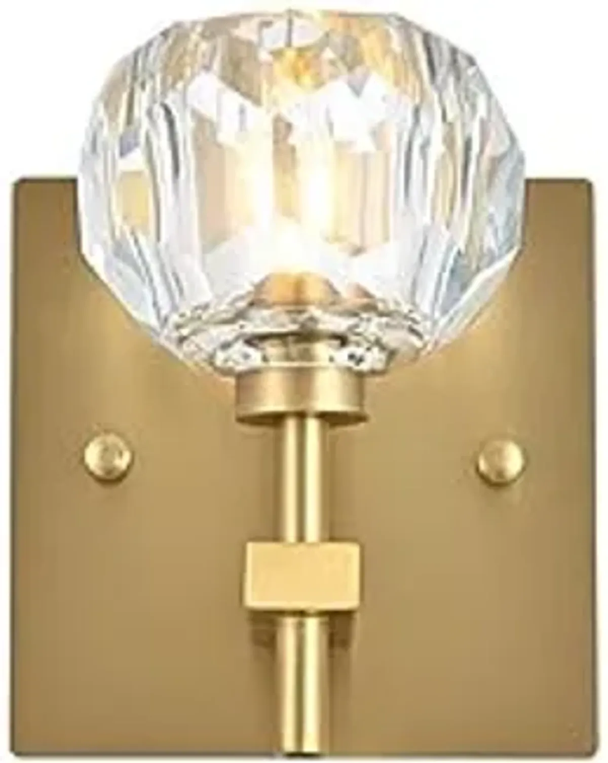 Elegant Lighting Graham 1-Light Modern Crystal Wall Sconce in Gold