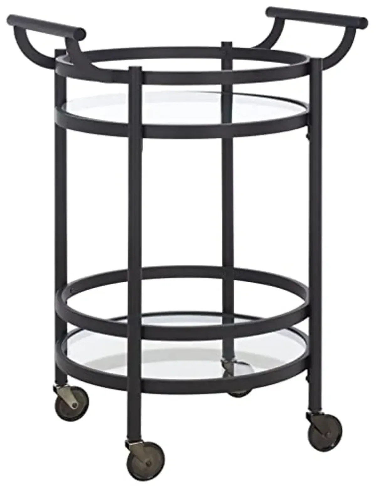 Safavieh Home Collection BCT8001 Bar Cart, Matte/Black