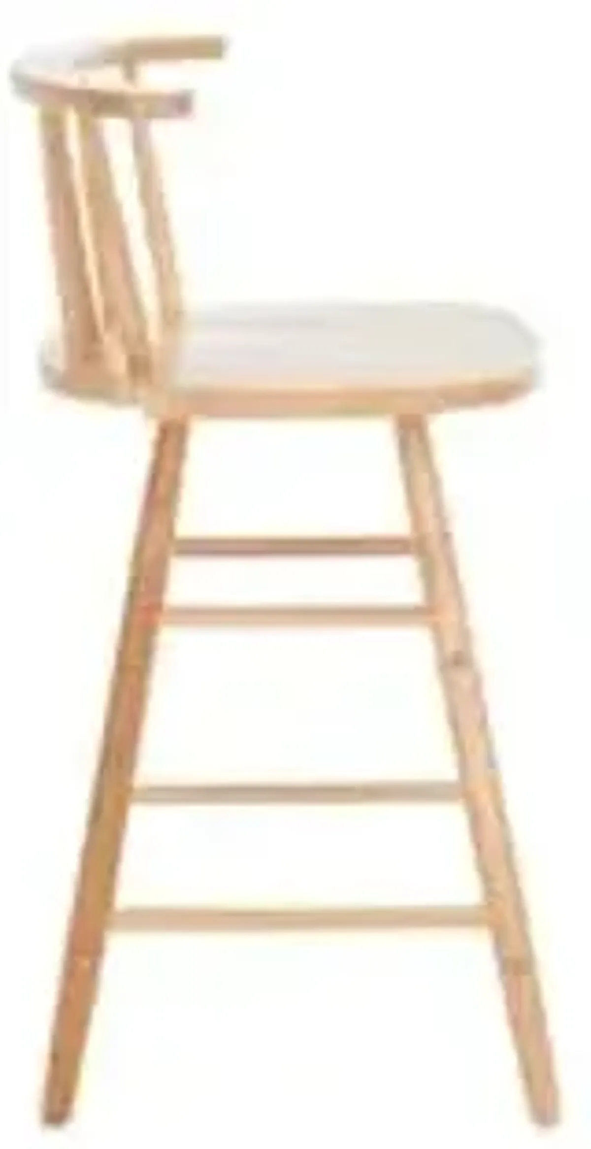 Safavieh Home Collection Jay Farmhouse Natural Spindle Solid Wood 25-inch Counter Stool