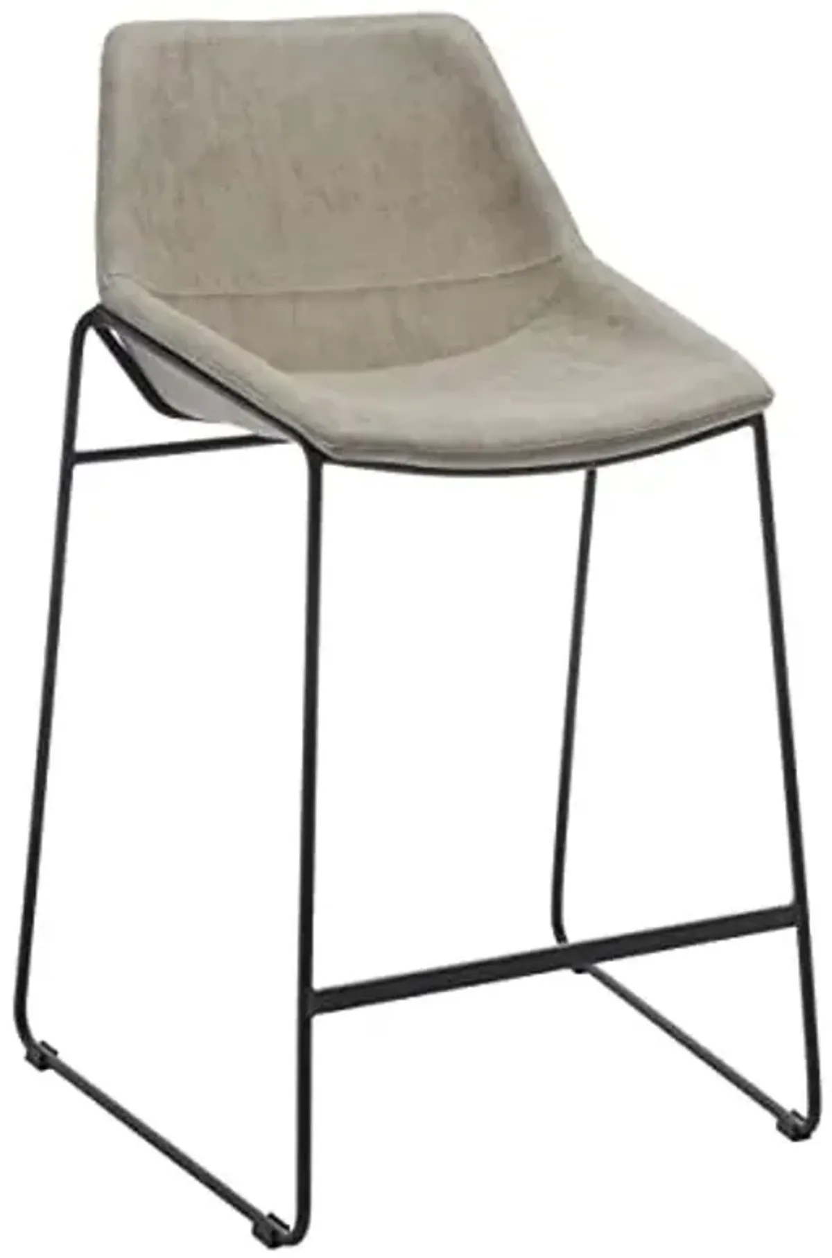 Safavieh Home Collection Alexis Mid-Century Stone/Black Legs 27-inch Counter Stool