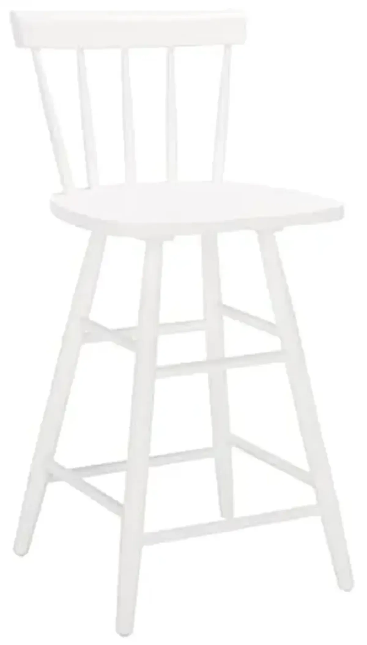 Safavieh Home Collection Tally Farmhouse White Spindle Solid Wood 25-inch Counter Stool