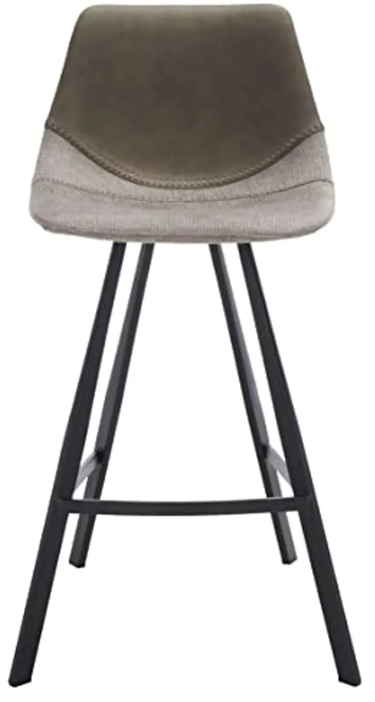 Safavieh Home Collection Granger Grey Faux Leather/Black 26-inch Counter Stool