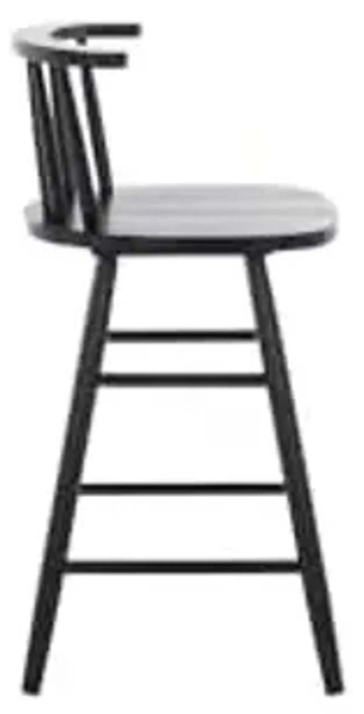 Safavieh Home Collection Jay Farmhouse Black Spindle Solid Wood 25-inch Counter Stool
