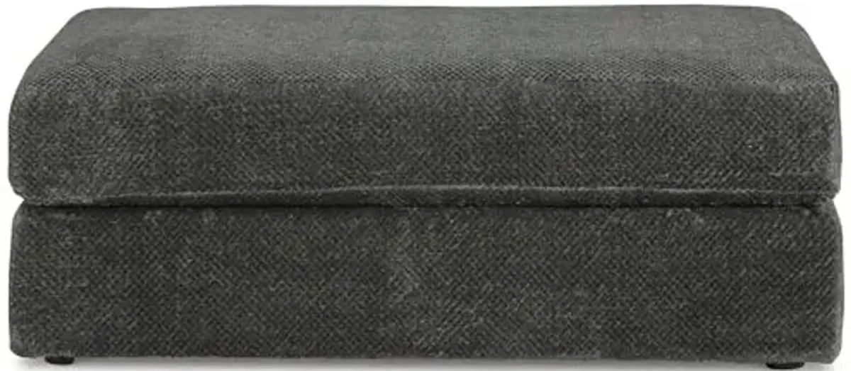 Signature Design by Ashley Karinne Contemporary Oversized Accent Ottoman, Dark Gray
