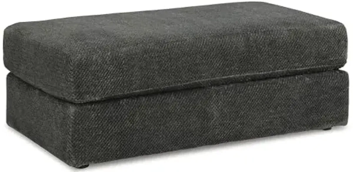 Signature Design by Ashley Karinne Contemporary Oversized Accent Ottoman, Dark Gray