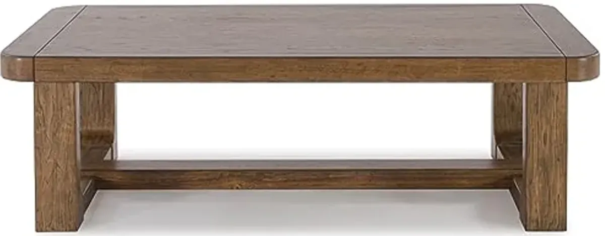 Signature Design by Ashley Cabalynn Traditional Farmhouse Coffee Table, Brown