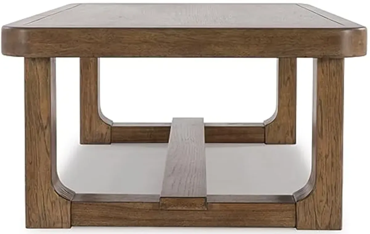 Signature Design by Ashley Cabalynn Traditional Farmhouse Coffee Table, Brown