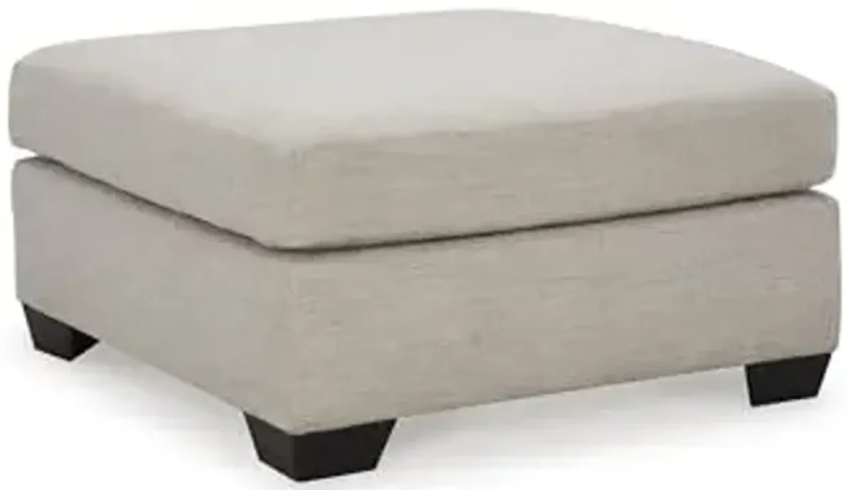 Signature Design by Ashley Mahoney Contemporary Oversized Accent Ottoman, Light Gray