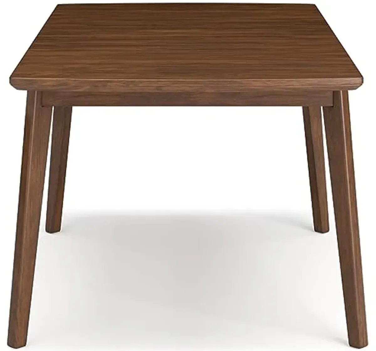 Signature Design by Ashley Lyncott Traditional Rectangular Dining Room Self-Storing Extension Table, Seats up to 6, Brown