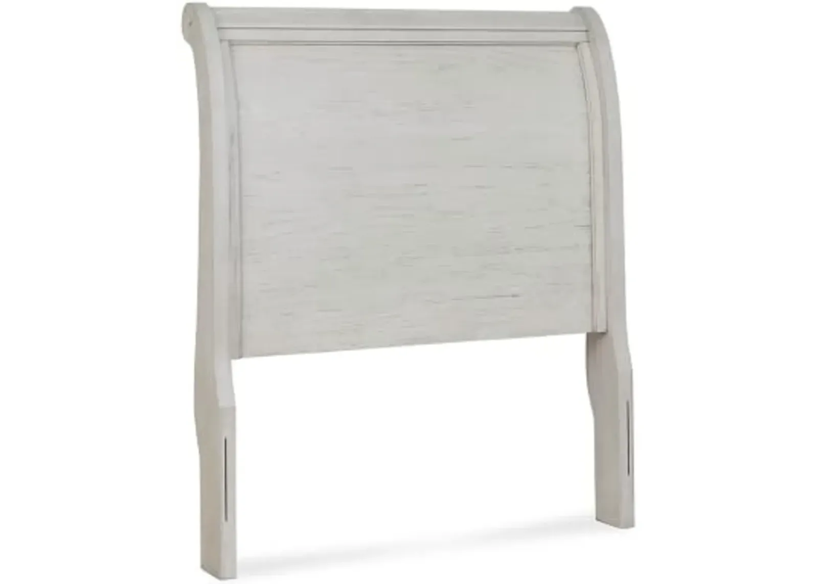 Signature Design by Ashley Robbinsdale Farmhouse Sleigh Headboard ONLY, Twin, Whitewash