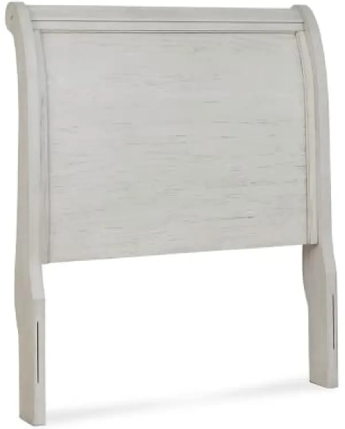 Signature Design by Ashley Robbinsdale Farmhouse Sleigh Headboard ONLY, Twin, Whitewash