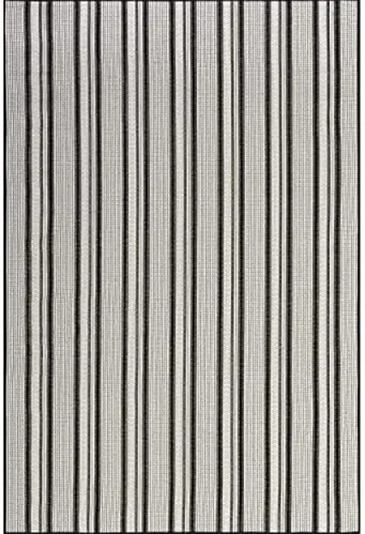 Rugs USA Gazania Striped Indoor/Outdoor Area Rug, 5x8, Black
