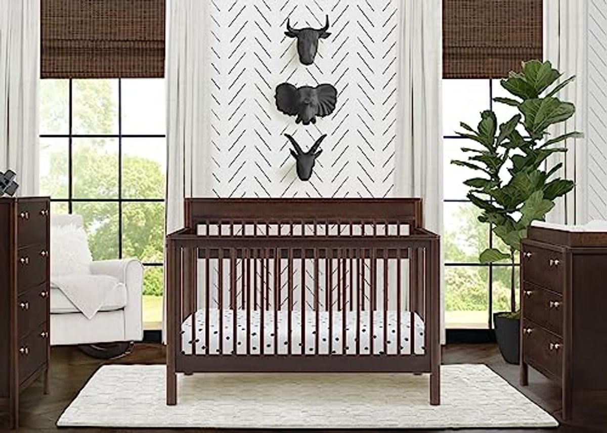 Delta Children 6-in-1 Crib Walnut Espresso