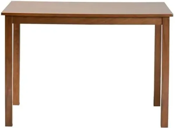 Baxton Studio Eveline Modern Walnut Brown Finished Wood 43-Inch Dining Table
