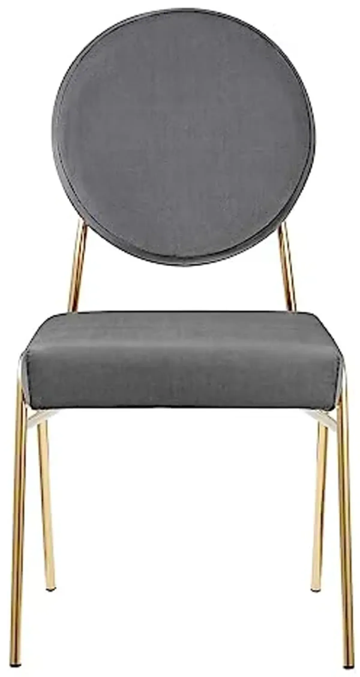 Modway Craft Performance Velvet Upholstered Side Gold Gray, Dining Chairs-Set of 2