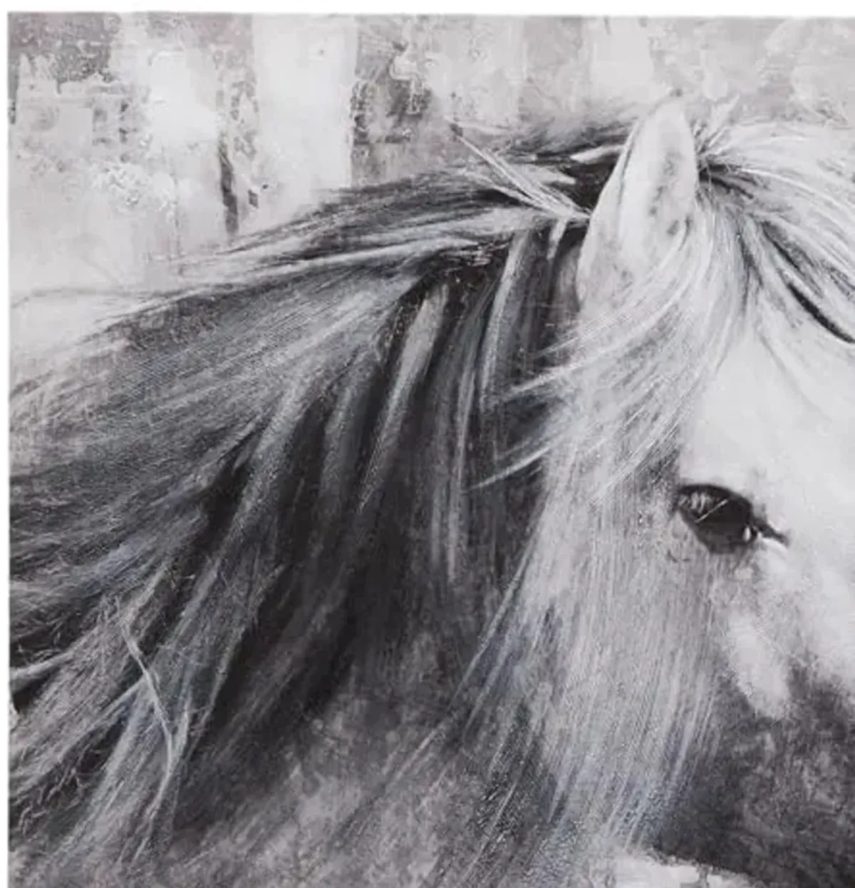 Bassett Mirror Company Meg Canvas Art - Gray