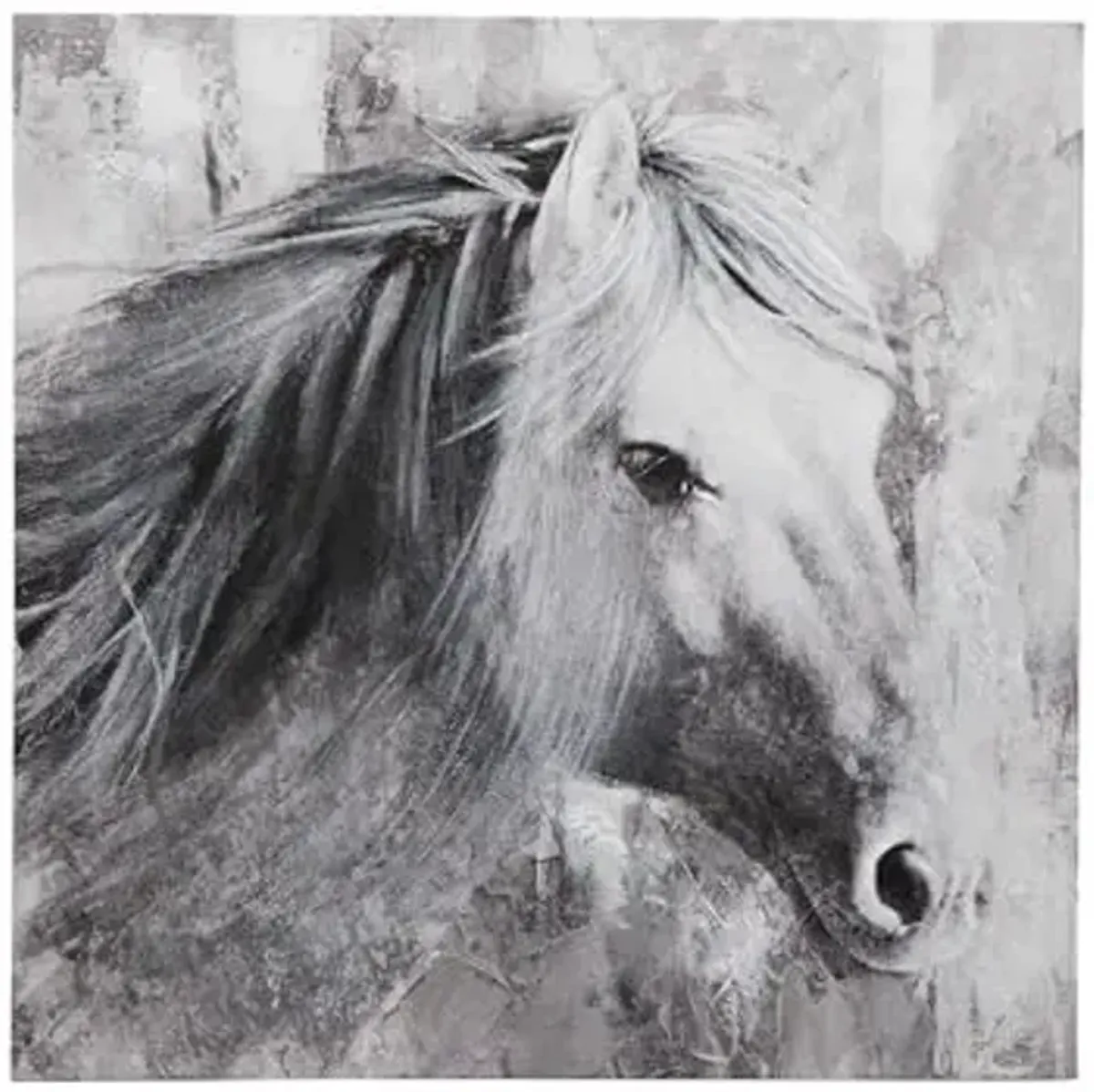 Bassett Mirror Company Meg Canvas Art - Gray