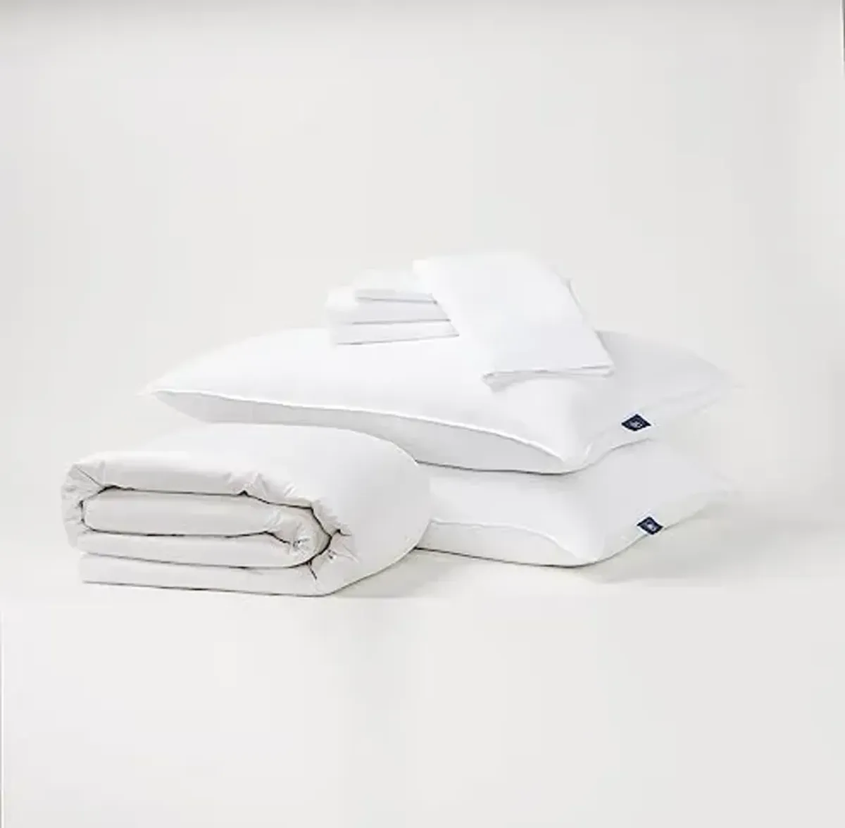 Serta Classic Bedding Bundle - Contains a Queen Size Mattress Protector and Sheet Set Along with Two Standard Pillows - CertiPUR-US Certified