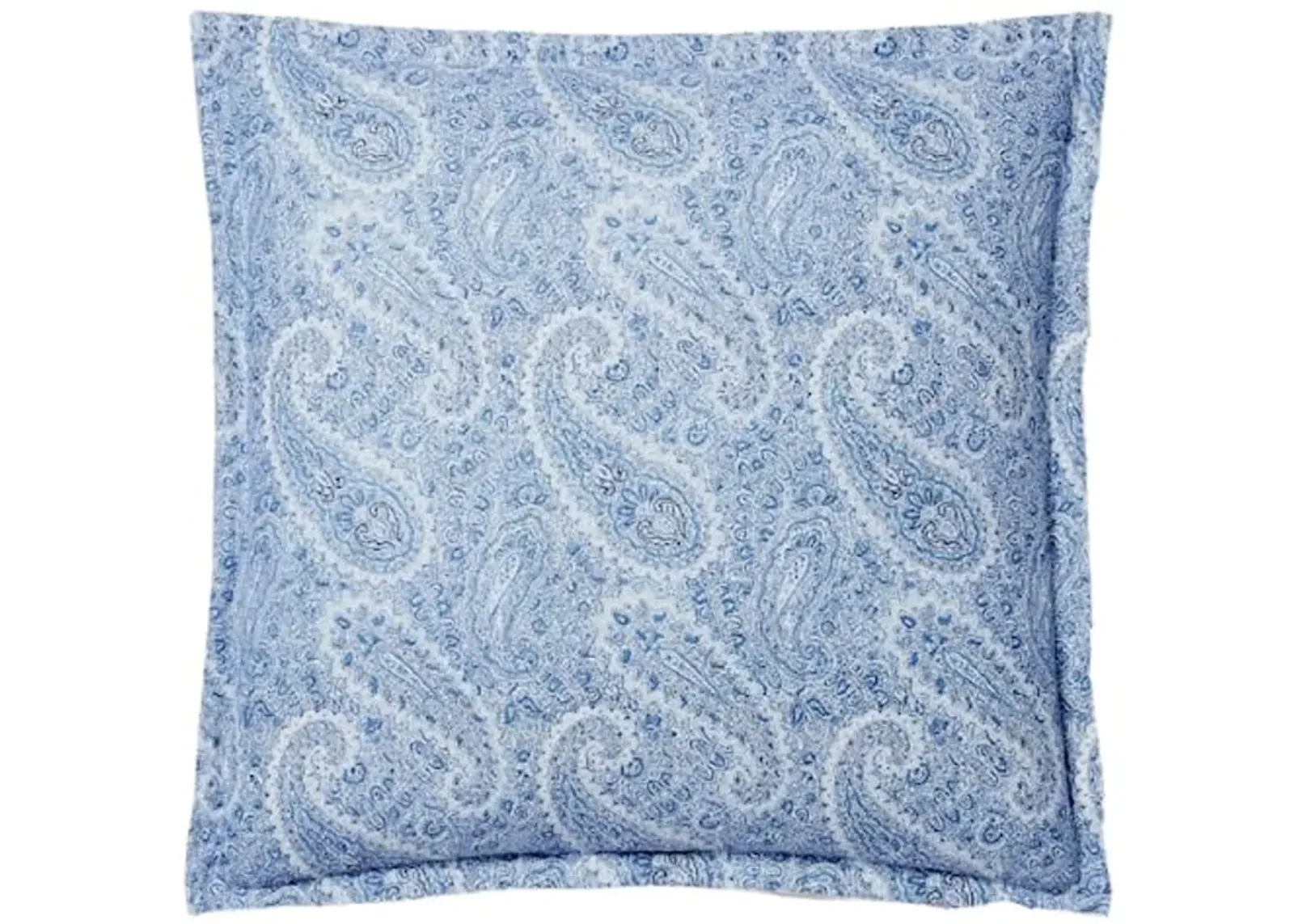 Lauren Ralph Lauren Bantry Paisley Flannel Euro Sham Blue