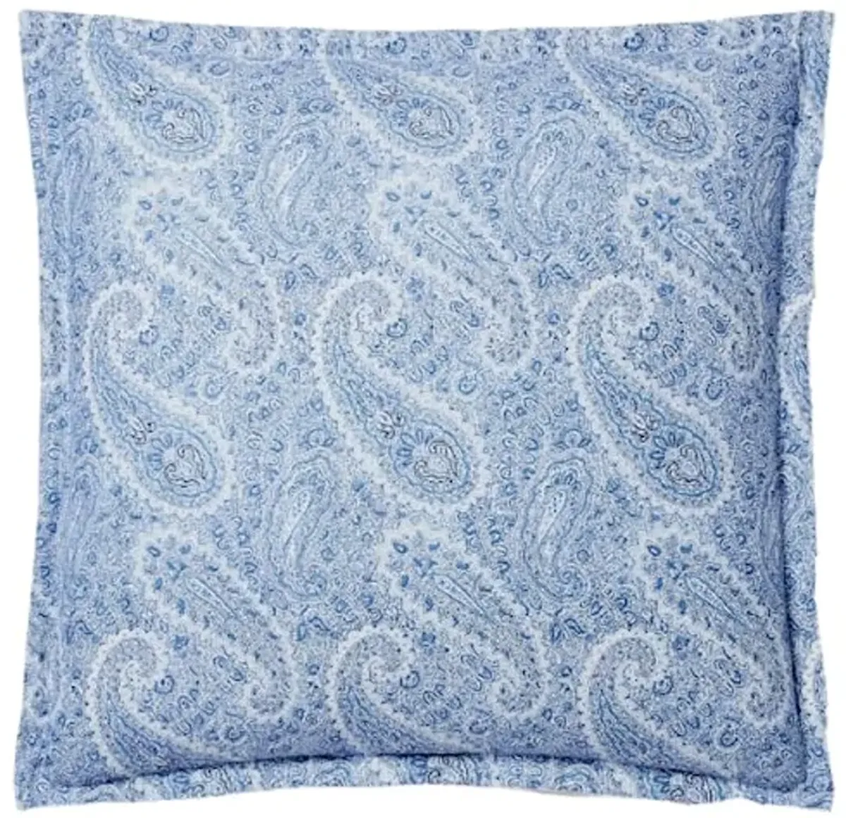 Lauren Ralph Lauren Bantry Paisley Flannel Euro Sham Blue