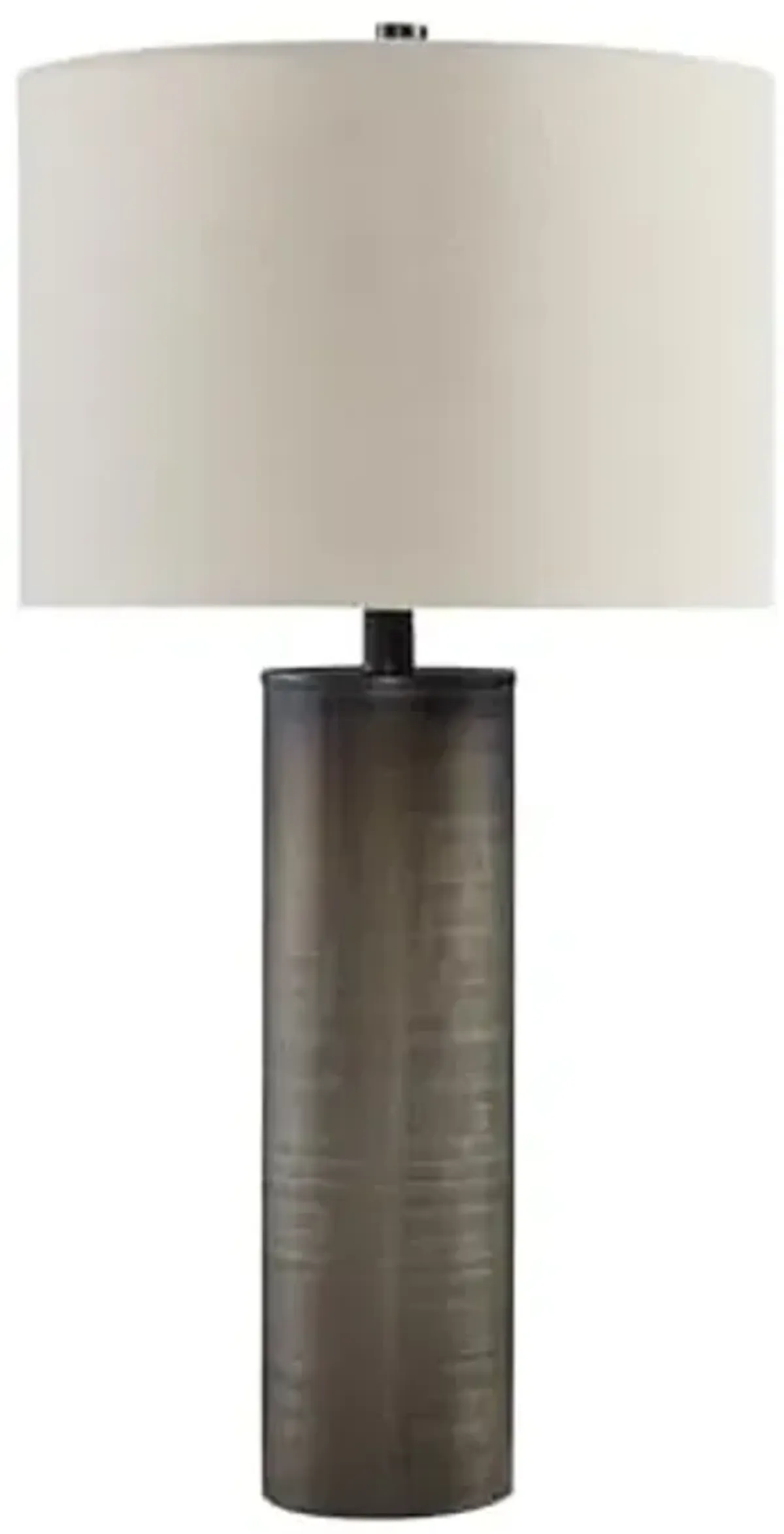 Signature Design by Ashley Dingerly Contemporary 28.25 Inch Glass Table Lamp, Brown & Beige