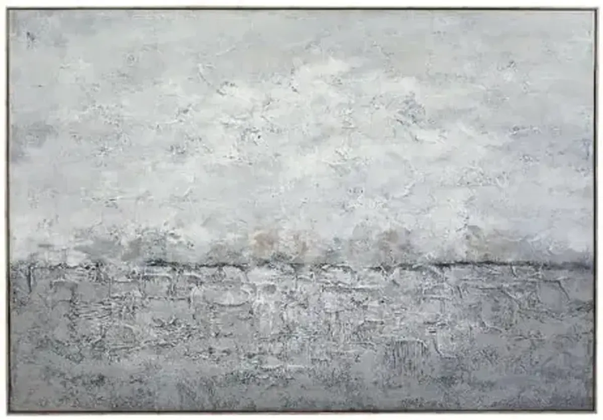 Bassett Mirror Company Cordura Framed Canvas - Silver Frame