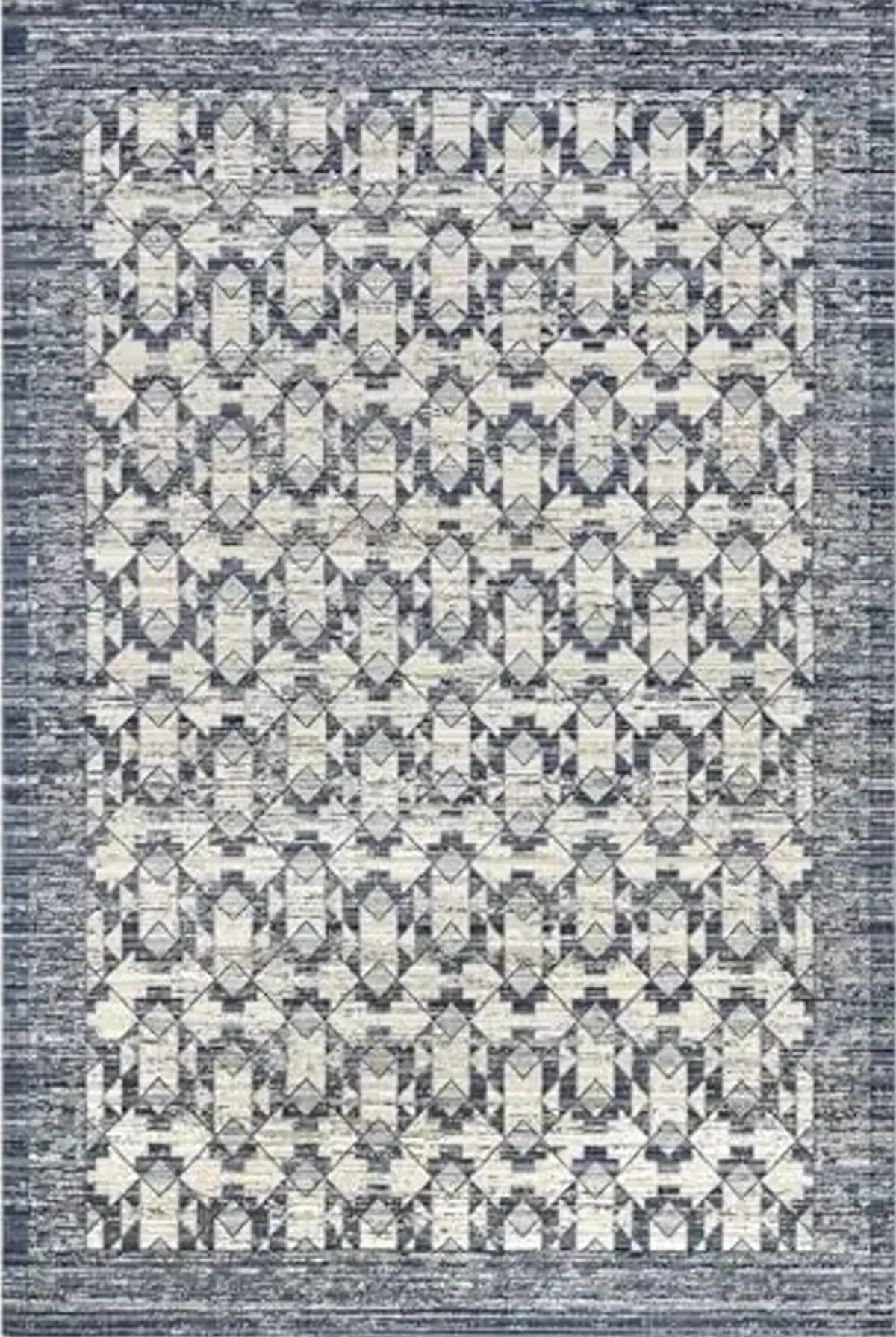 nuLOOM Chaya Geometric Machine Washable Indoor/Outdoor Area Rug, 8'10" x 11'10", Blue