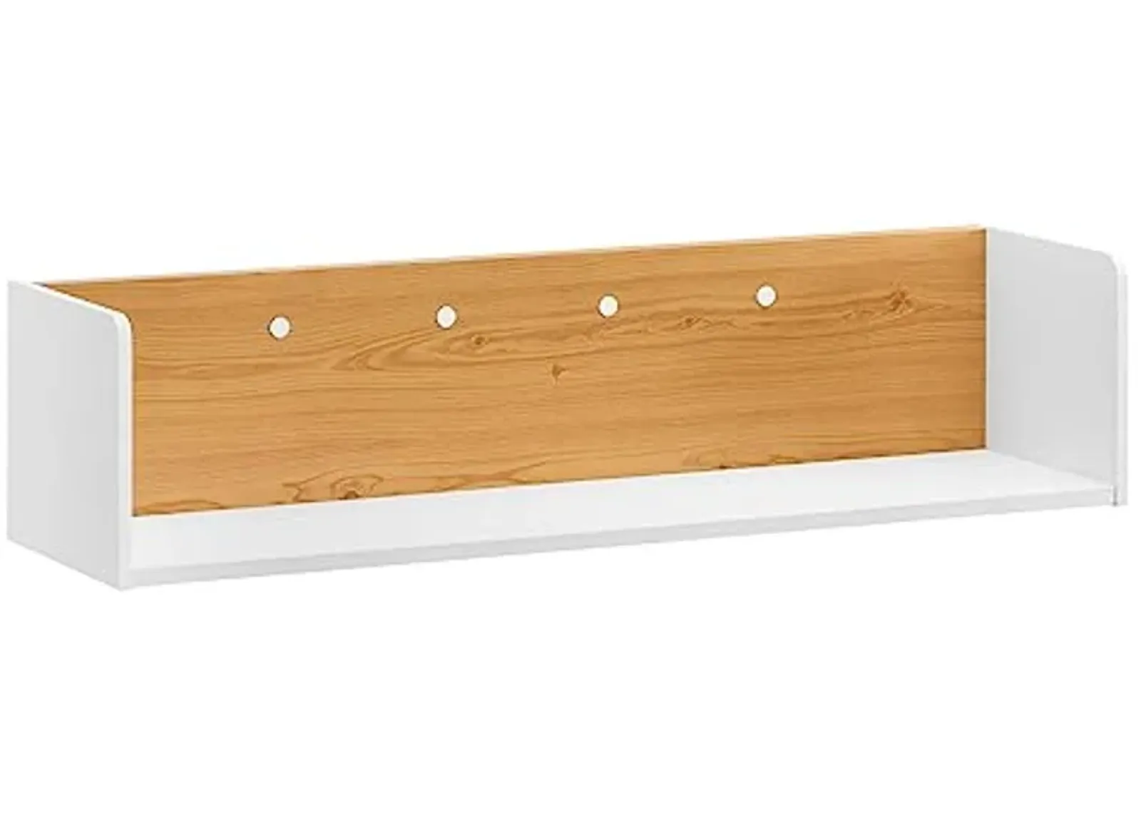 Modway EEI-6208-WHI-NAT Kinetic Wall-Mount Shelf, White Natural