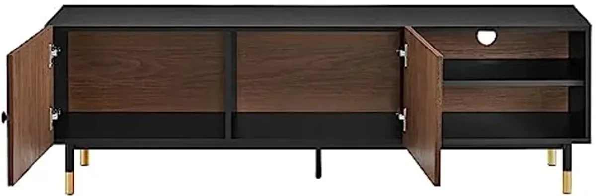 Modway EEI-6282-BLK-WAL Nexus 60" TV Stand, Black Walnut