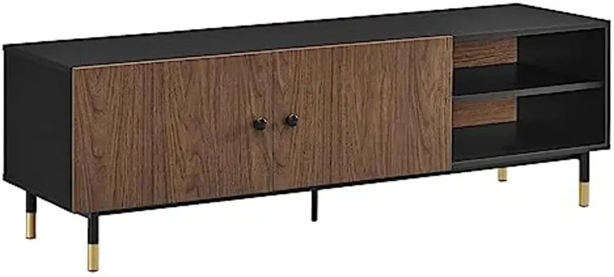 Modway EEI-6282-BLK-WAL Nexus 60" TV Stand, Black Walnut