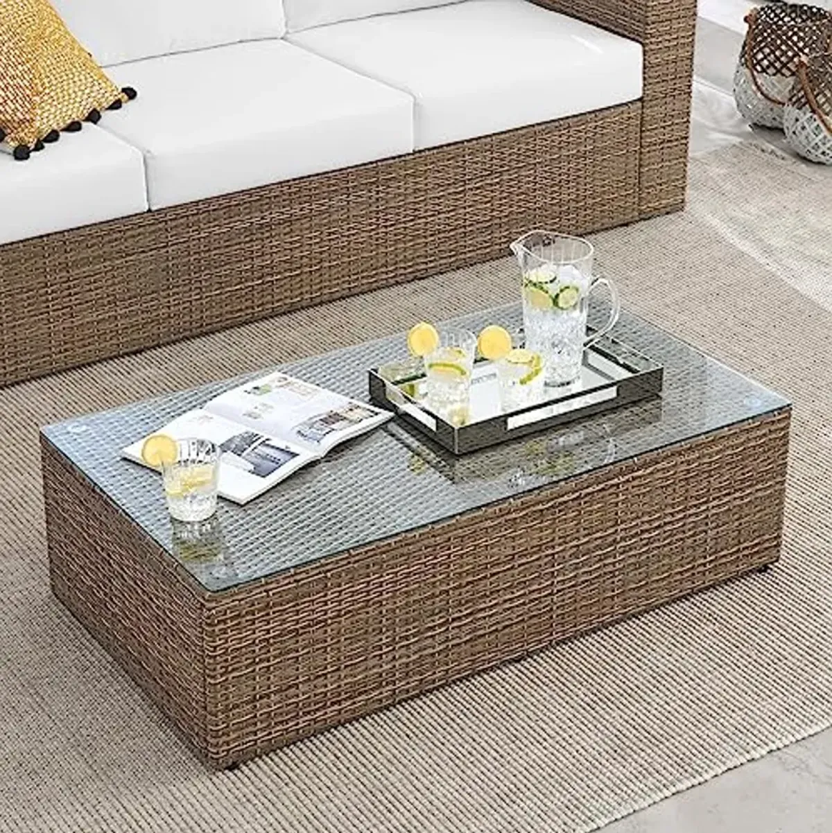 Modway Convene Outdoor Patio Outdoor Patio Coffee Table in