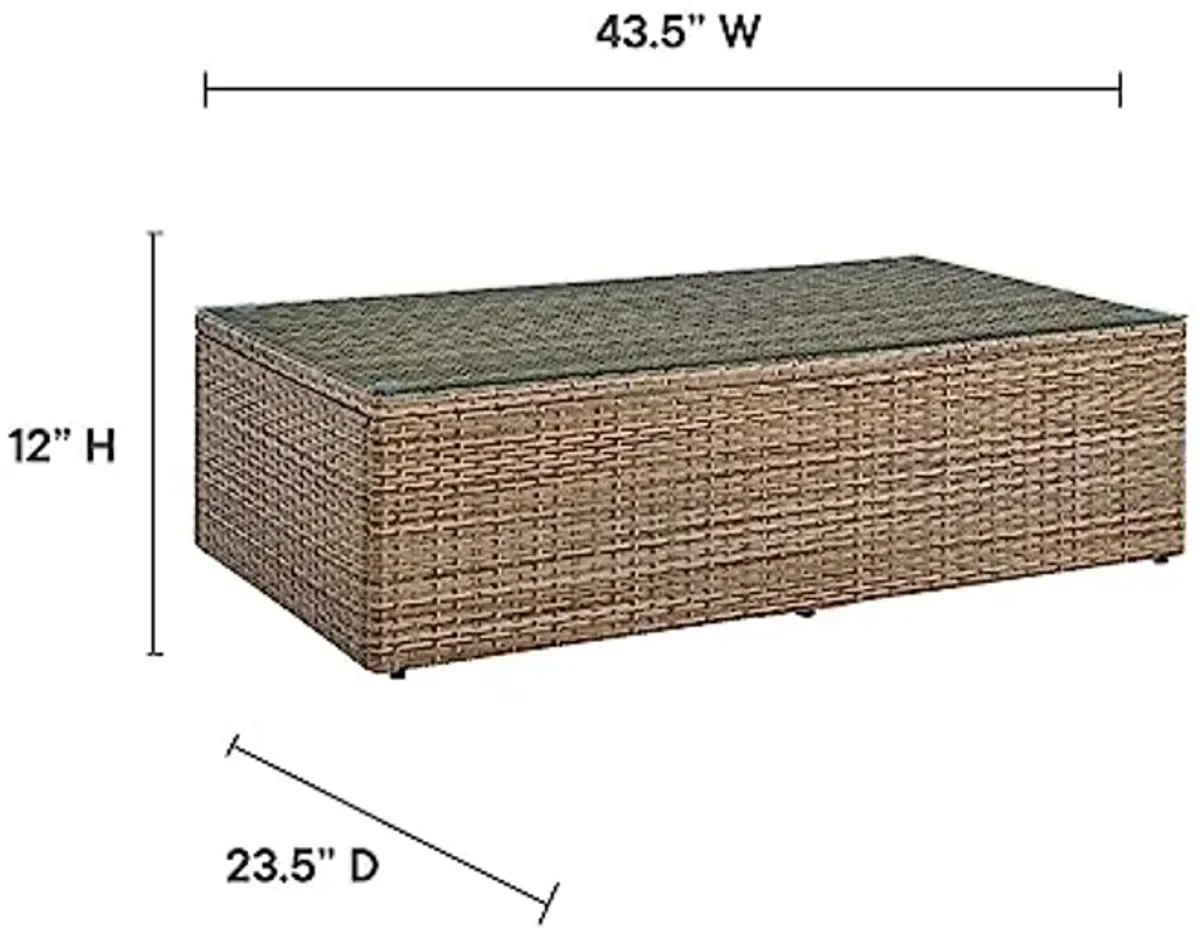 Modway Convene Outdoor Patio Outdoor Patio Coffee Table in