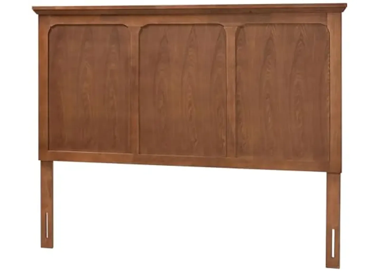 Baxton Studio Alarice Ash Walnut Finished Wood Queen Size Headboard