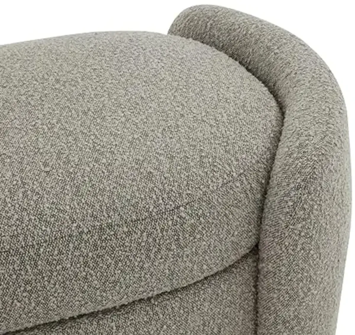 SAFAVIEH Couture Collection Danianna Light Brown Boucle Storage Ottoman (Fully Assembled)