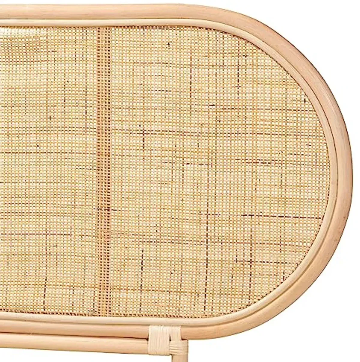 Baxton Studio Reegan Natural Rattan Headboard, Queen