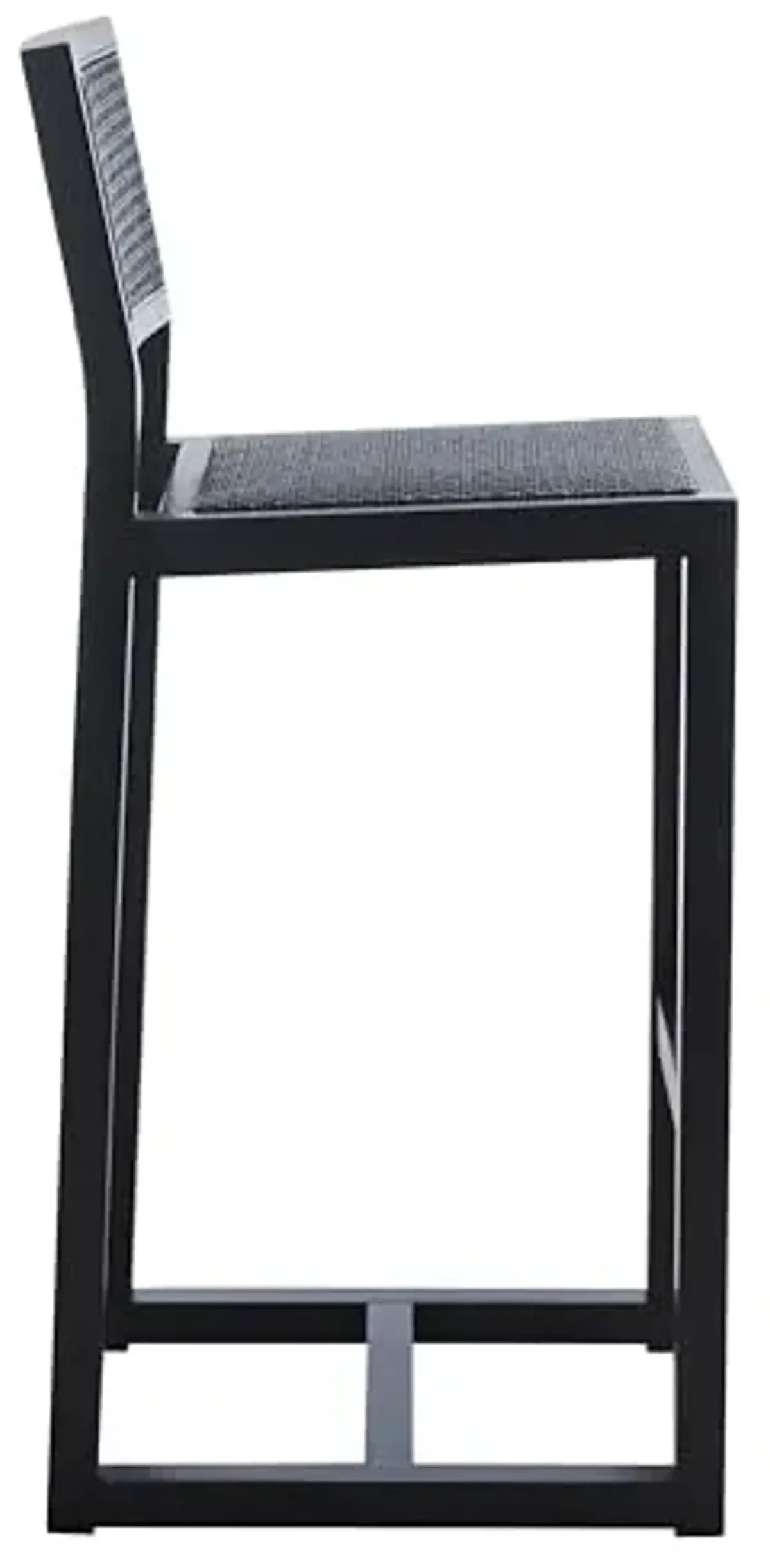 SAFAVIEH Home Collection Seika Black Rattan Solid Wood 30-inch Bar Stool (Fully Assembled)