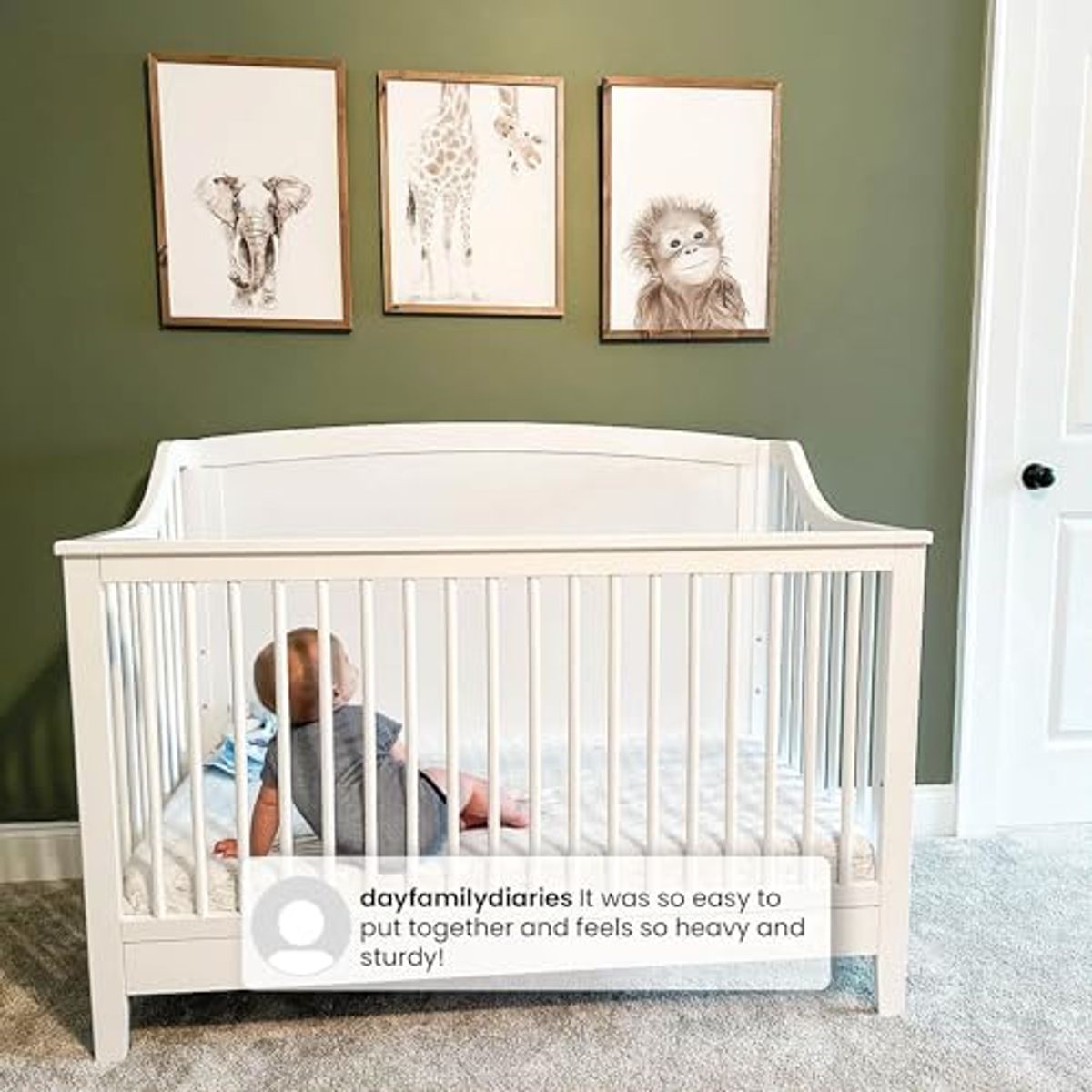 Delta Children Campbell 6-in-1 Convertible Crib - Greenguard Gold Certified, Walnut Espresso