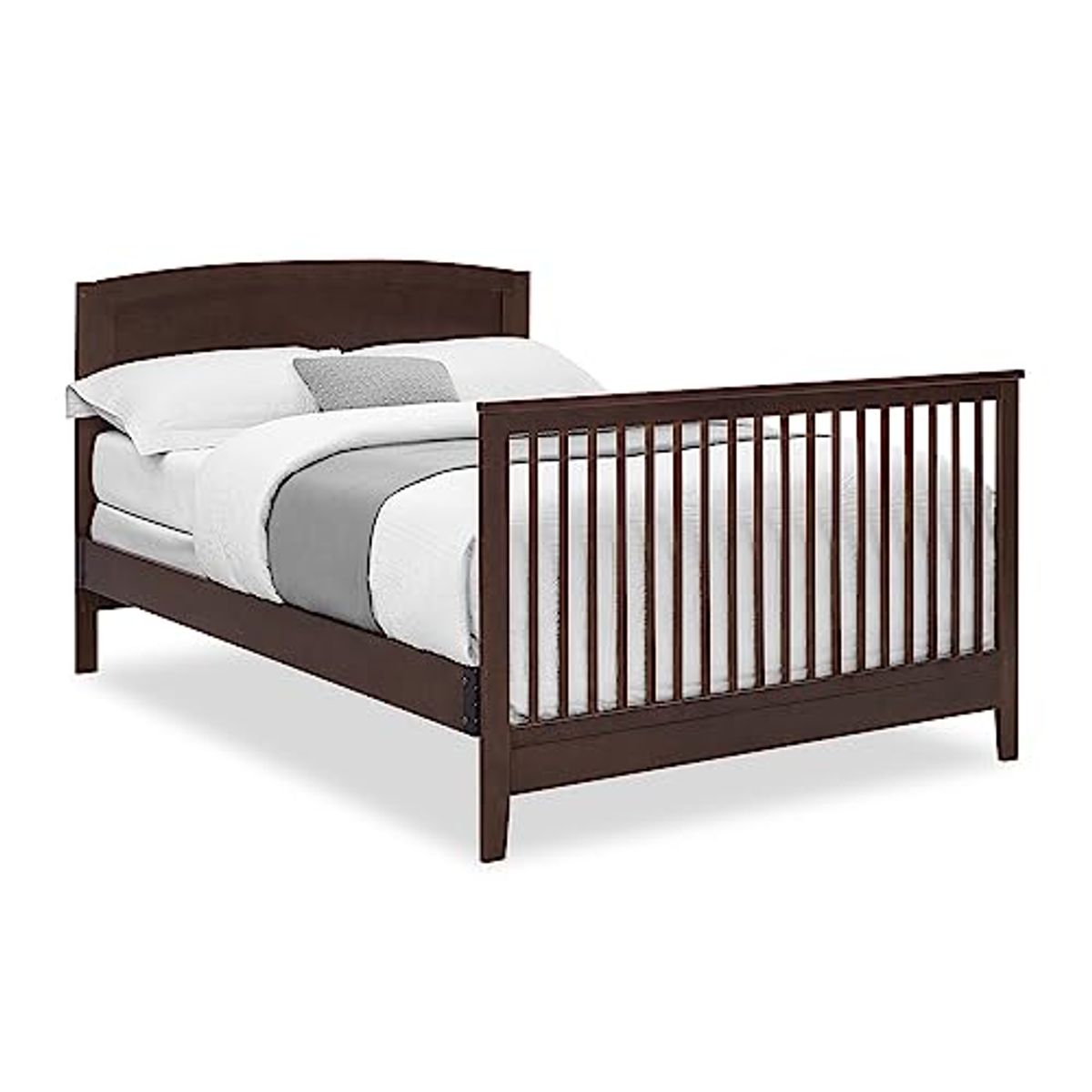 Delta Children Campbell 6-in-1 Convertible Crib - Greenguard Gold Certified, Walnut Espresso