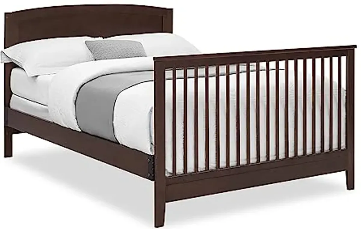 Delta Children Campbell 6-in-1 Convertible Crib - Greenguard Gold Certified, Walnut Espresso