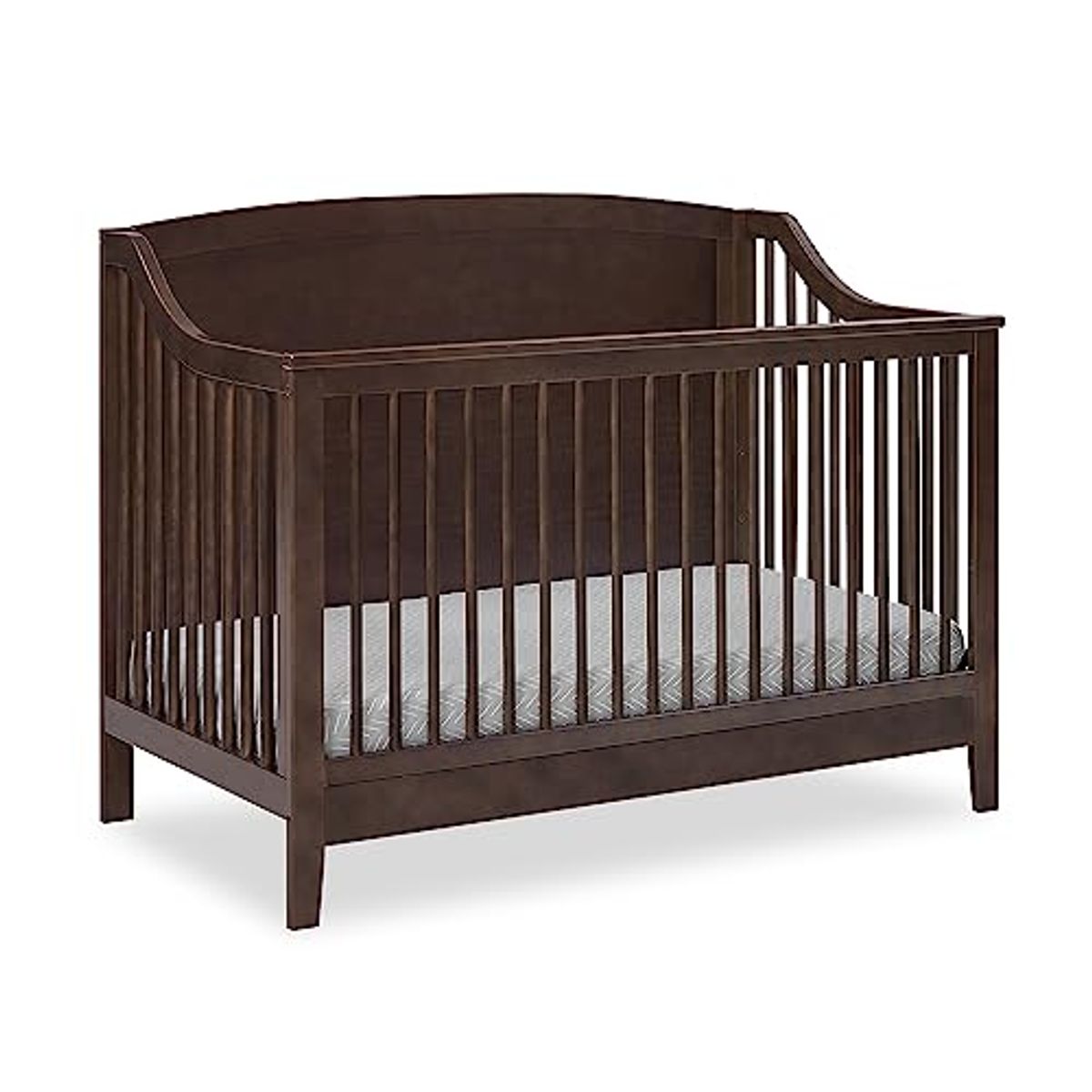 Delta Children Campbell 6-in-1 Convertible Crib - Greenguard Gold Certified, Walnut Espresso