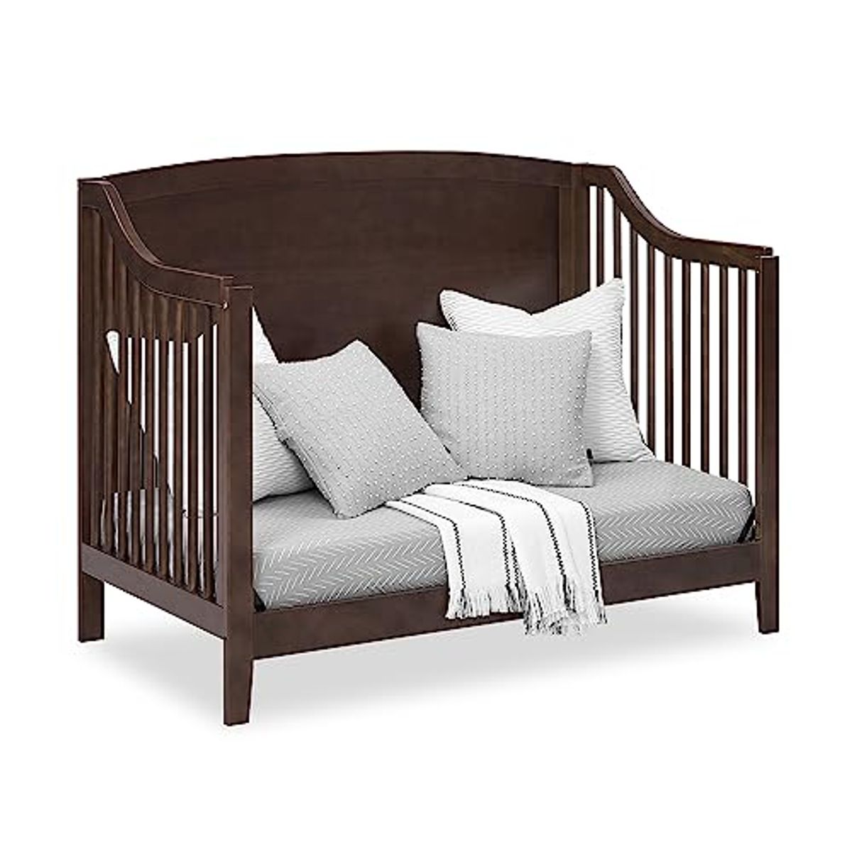 Delta Children Campbell 6-in-1 Convertible Crib - Greenguard Gold Certified, Walnut Espresso