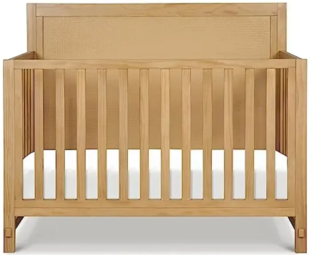 Davinci Margot 4-in-1 Convertible Crib in Honey GREENGUARD Gold Certified